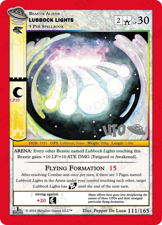 Lubbock Lights (111) (UFOFE-SP) - MetaZoo Single