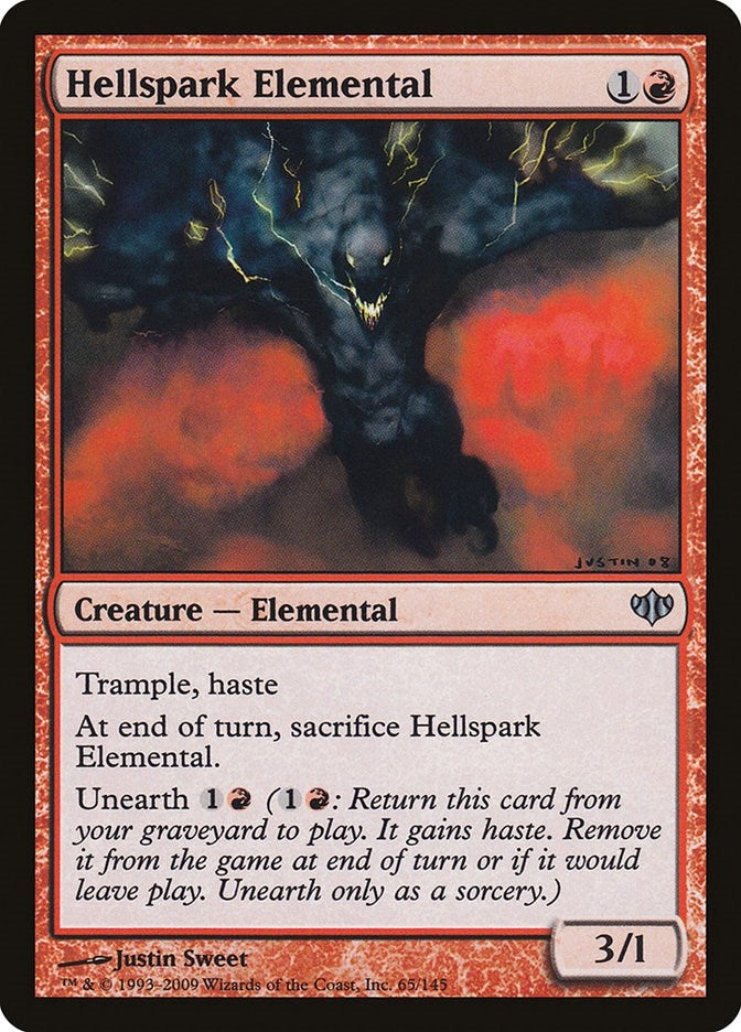 Hellspark Elemental (65) [CON] - MTG Single
