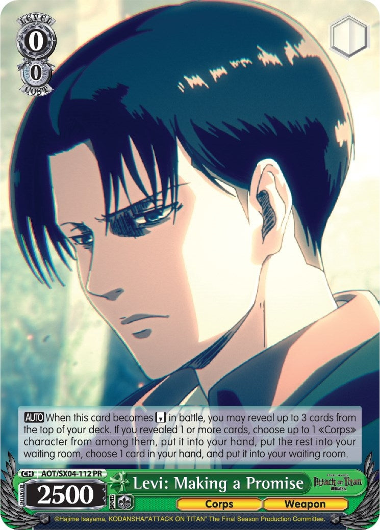 Levi: Making a Promise (4112) [AOT3] - Weiss Schwarz Single