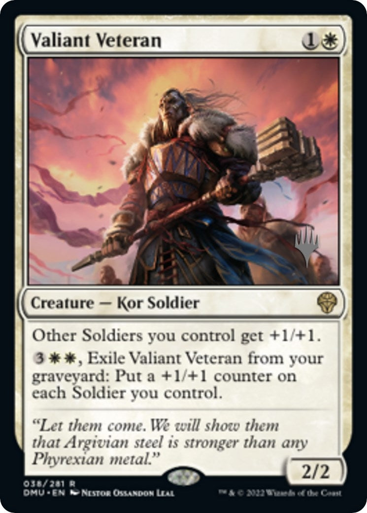 Valiant Veteran (38) [PPDMU] - MTG Single