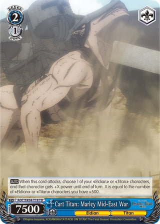 Cart Titan: Marley Mid-East War (418) [AOT3] - Weiss Schwarz Single