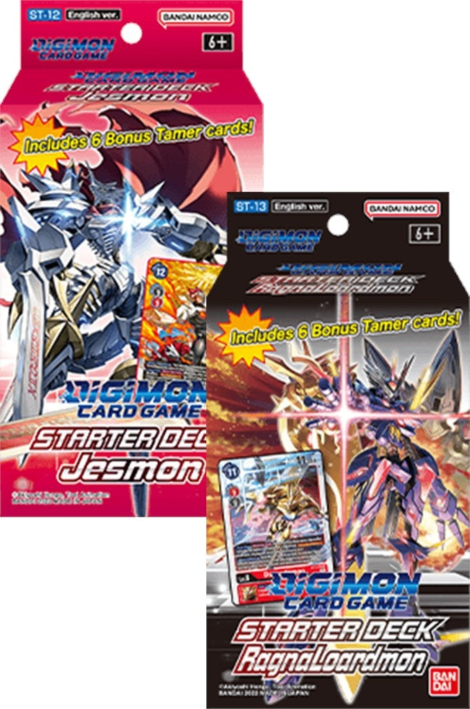 Jesmon and Ragnaloardmon Starter Decks [Set of 2] [ST-12] - Digimon Card Game Sealed