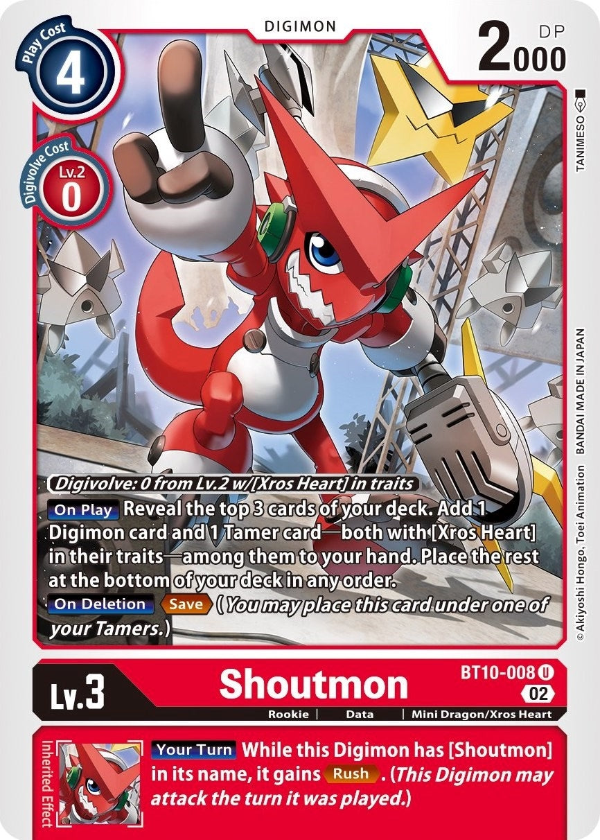 Shoutmon (10008) [BT10] - Digimon Card Game Single