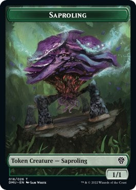 Saproling // Goblin Double-sided Token (0) [DMU] - MTG Single