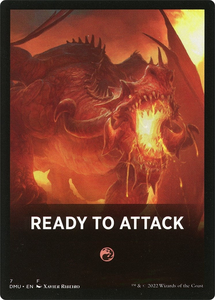 Ready to Attack Theme Card (0) [DMU] - MTG Single