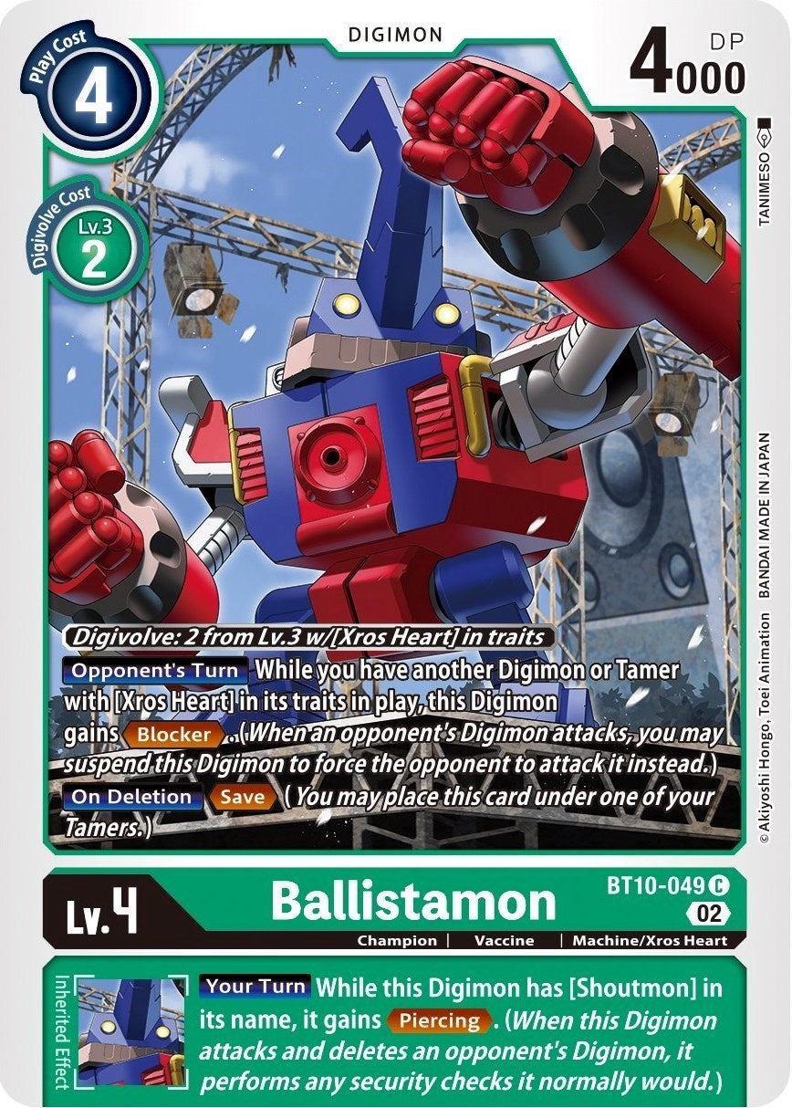 Ballistamon (10049) [BT10] - Digimon Card Game Single
