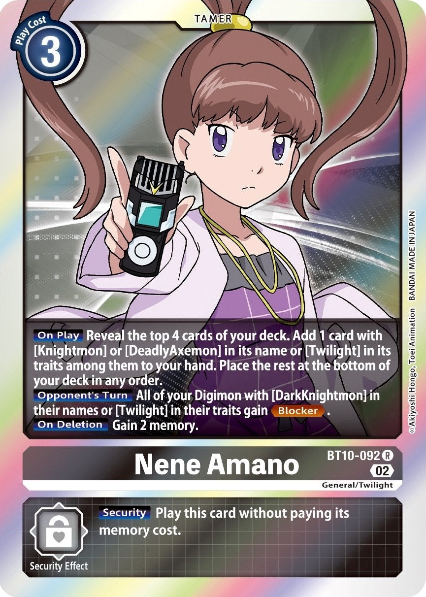 Nene Amano (10092) [BT10] - Digimon Card Game Single