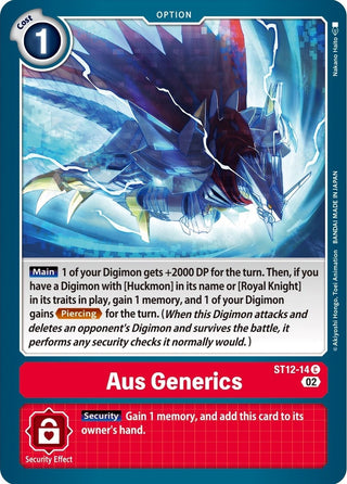 Aus Generics (1214) [ST-12] - Digimon Card Game Single