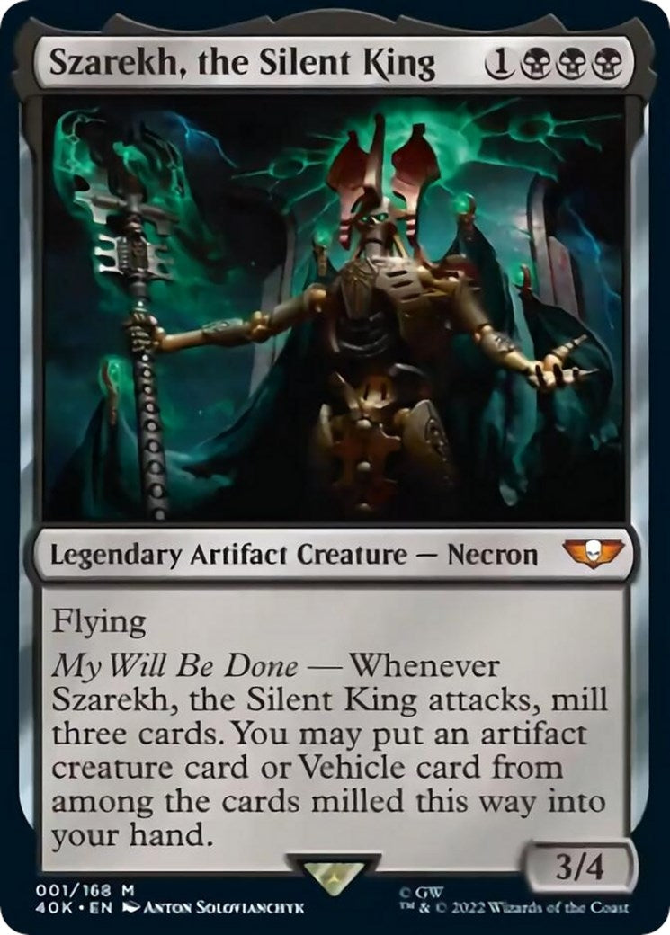 Szarekh the Silent King (Surge Foil) (1) [40K] - MTG Single