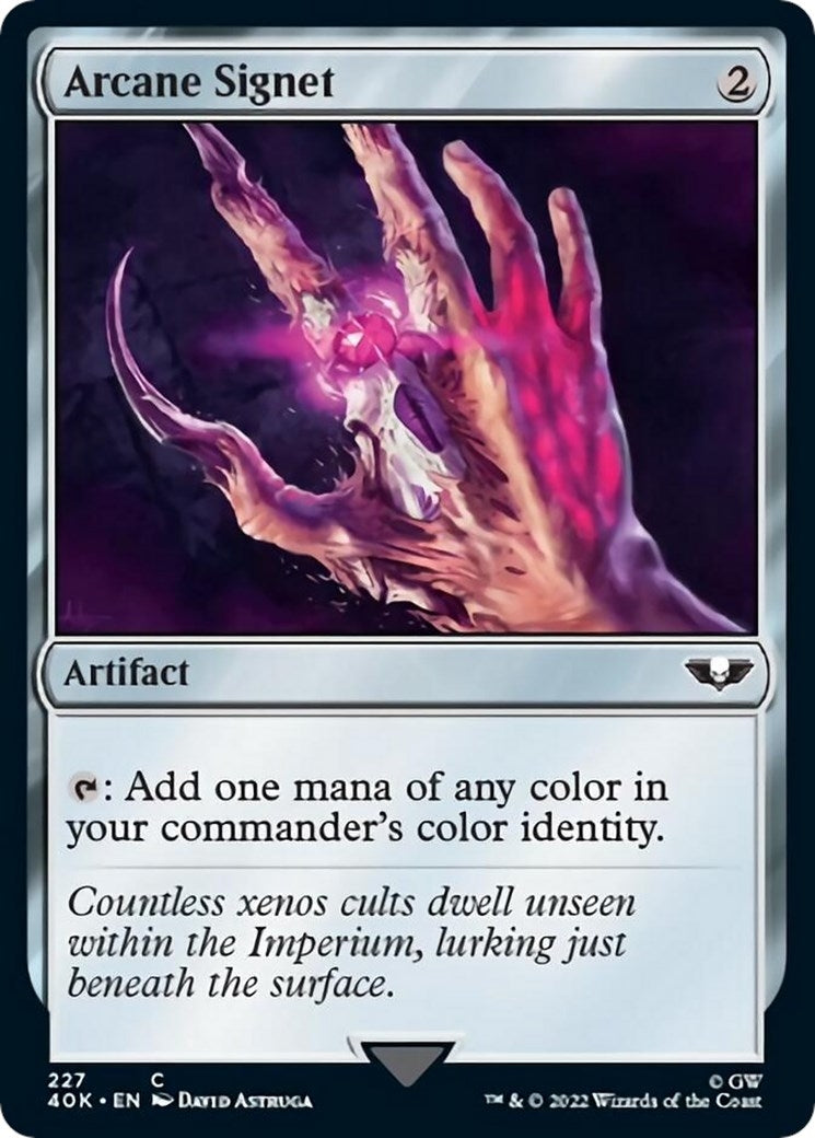 Arcane Signet (227) (Surge Foil) (227) [40K] - MTG Single