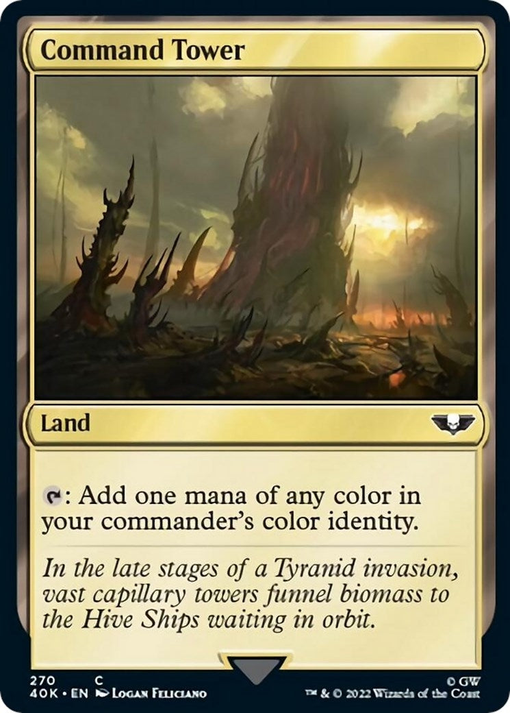 Command Tower (270) (Surge Foil) (270) [40K] - MTG Single