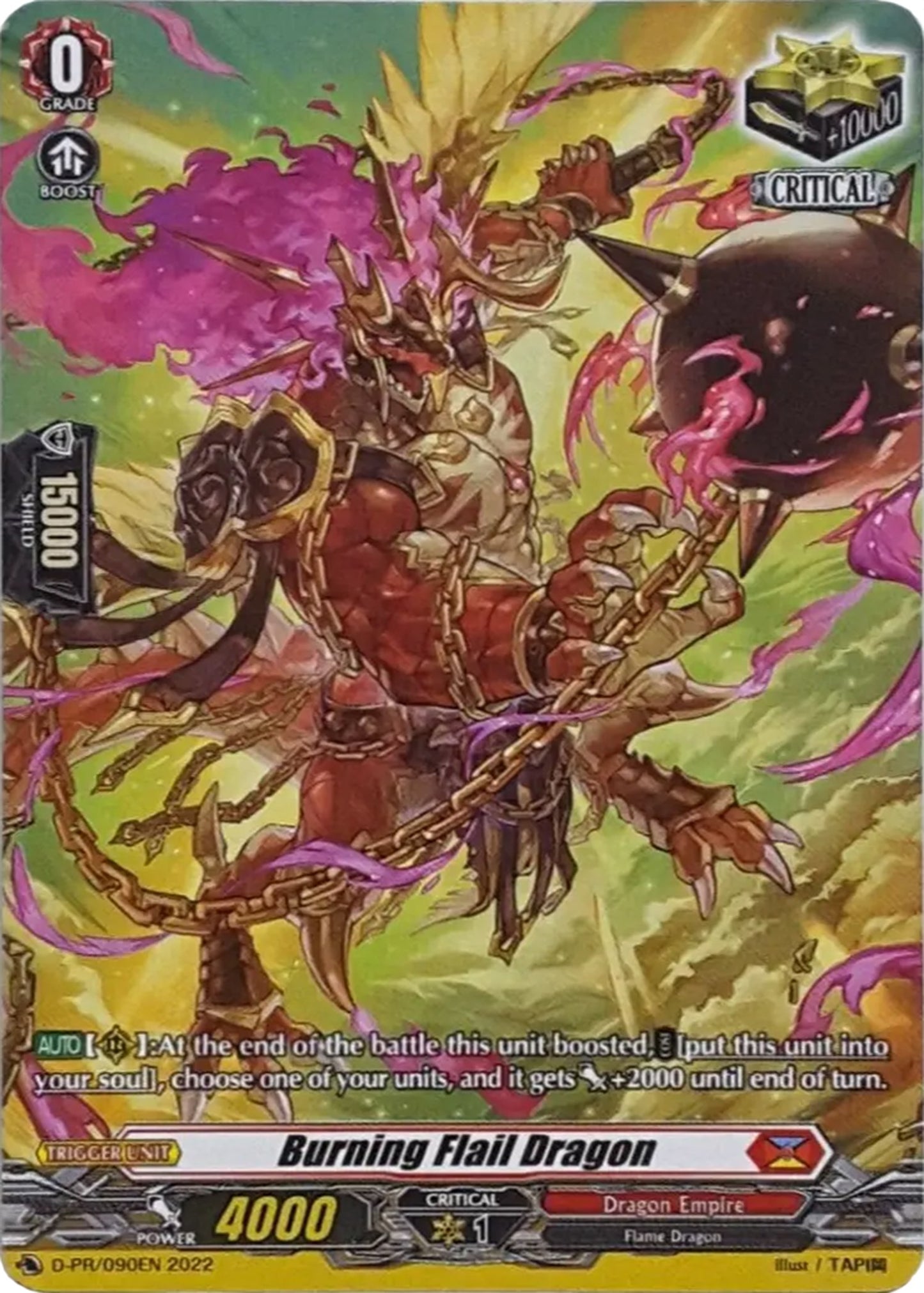 Burning Flail Dragon (090) (90) [D-PR] - Cardfight Vanguard Single