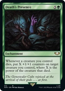 Death’s Presence (Surge Foil) (212) [40K] - MTG Single