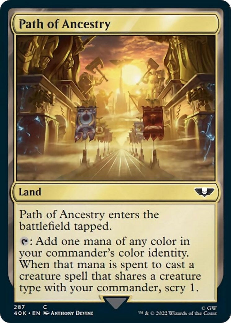 Path of Ancestry (Surge Foil) (287) [40K] - MTG Single