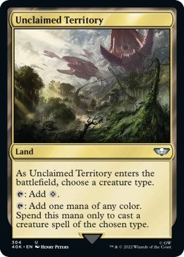 Unclaimed Territory (Surge Foil) (304) [40K] - MTG Single