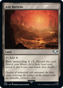 Ash Barrens (Surge Foil) (265) [40K] - MTG Single