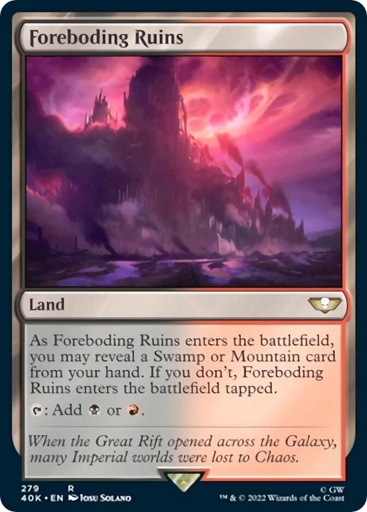 Foreboding Ruins (Surge Foil) (279) [40K] - MTG Single