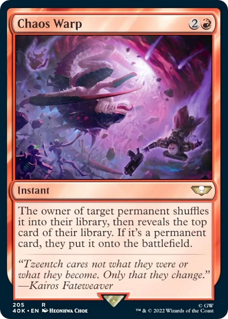 Chaos Warp (205) [40K] - MTG Single