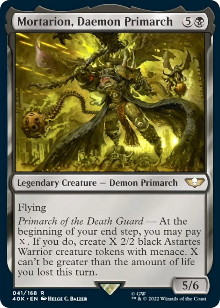Mortarion Daemon Primarch (41) [40K] - MTG Single