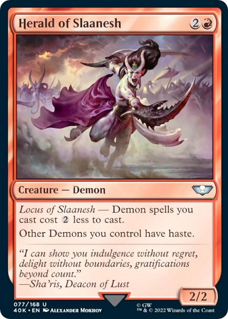 Herald of Slaanesh (77) [40K] - MTG Single