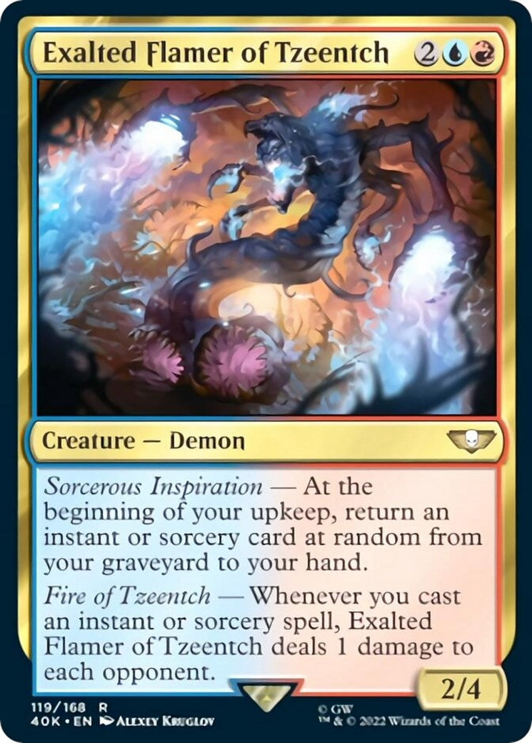 Exalted Flamer of Tzeentch (119) [40K] - MTG Single