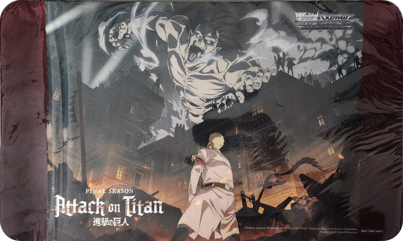 Weiss Schwarz Preorder Playmat - Attack On Titan: Final Season - Playmats Sealed