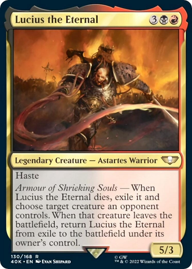 Lucius the Eternal (Surge Foil) (130) [40K] - MTG Single
