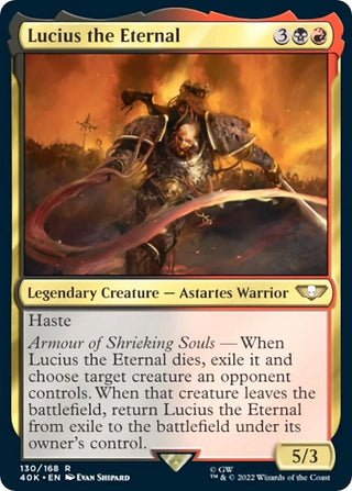 Lucius the Eternal (Surge Foil) (130) [40K] - MTG Single