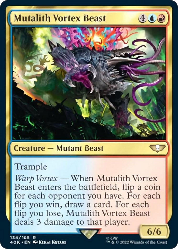Mutalith Vortex Beast (Surge Foil) (134) [40K] - MTG Single