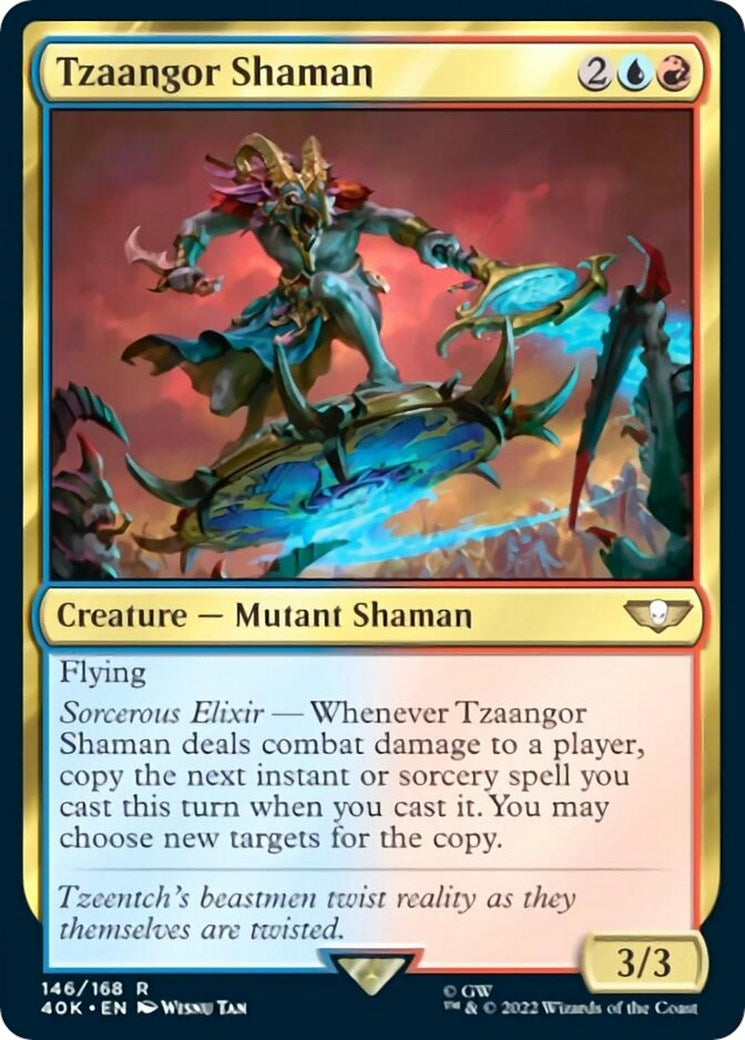 Tzaangor Shaman (Surge Foil) (146) [40K] - MTG Single