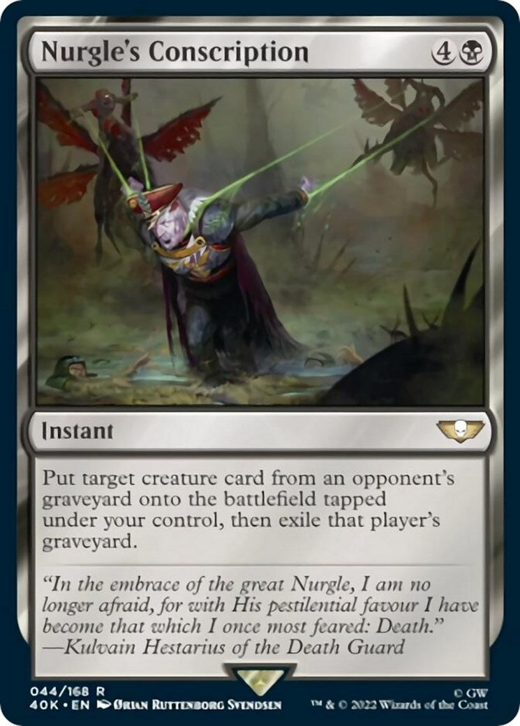 Nurgle’s Conscription (Surge Foil) (44) [40K] - MTG Single