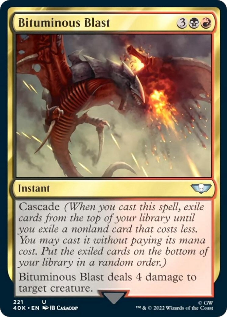 Bituminous Blast (Surge Foil) (221) [40K] - MTG Single