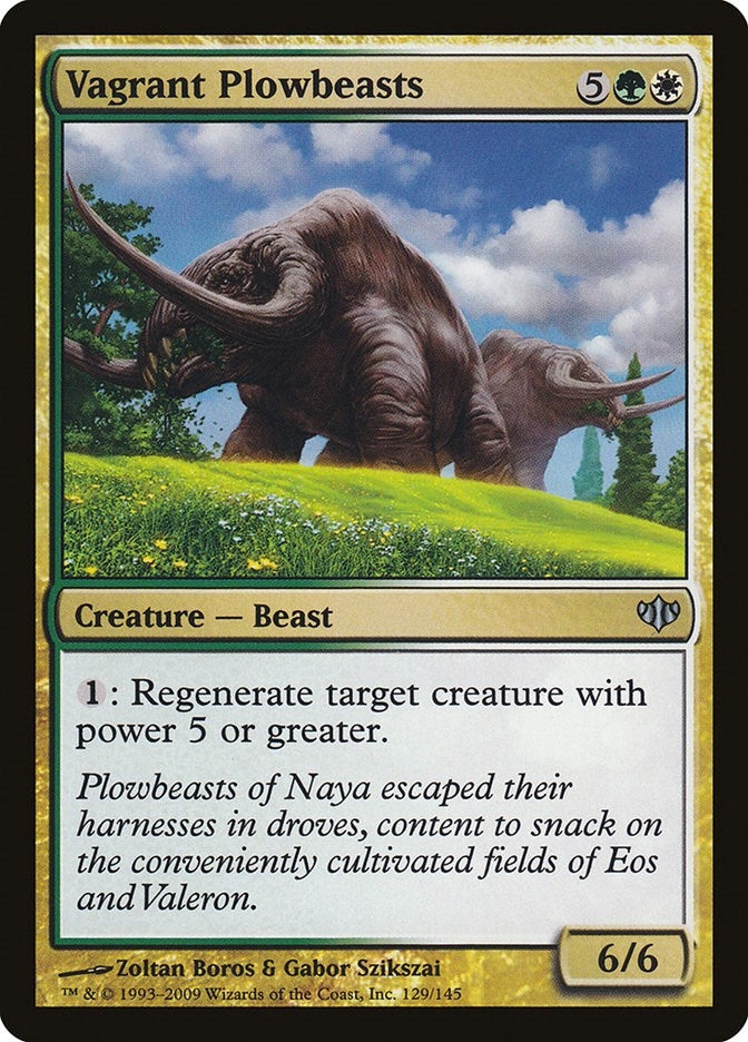 Vagrant Plowbeasts (129) [CON] - MTG Single