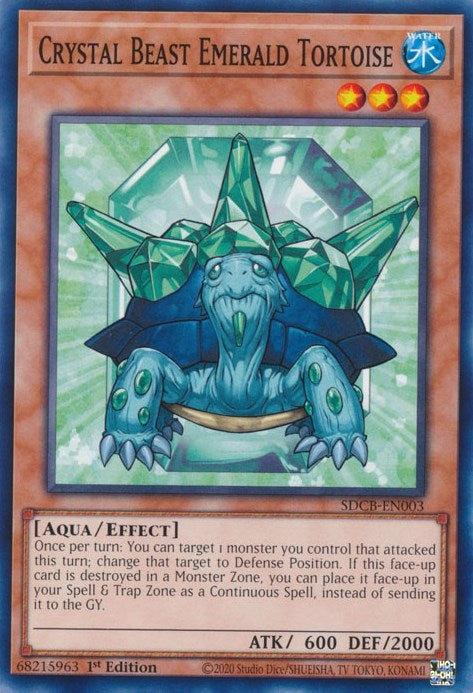 Crystal Beast Emerald Tortoise (3) (SDCB) - YuGiOh Single