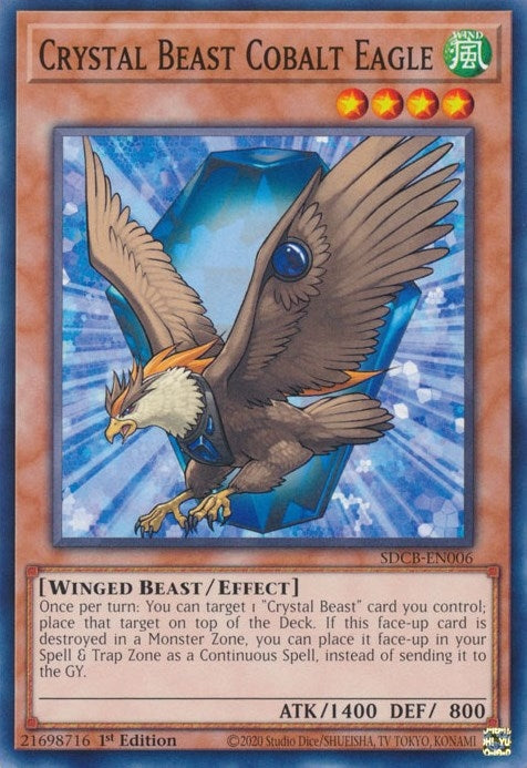 Crystal Beast Cobalt Eagle (6) (SDCB) - YuGiOh Single