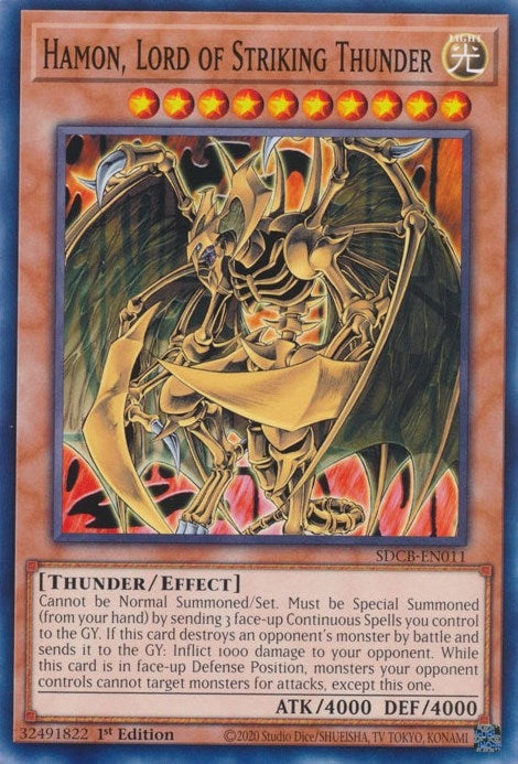 Hamon Lord of Striking Thunder (11) (SDCB) - YuGiOh Single