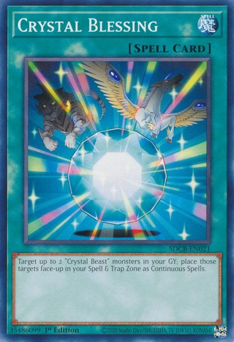 Crystal Blessing (21) (SDCB) - YuGiOh Single