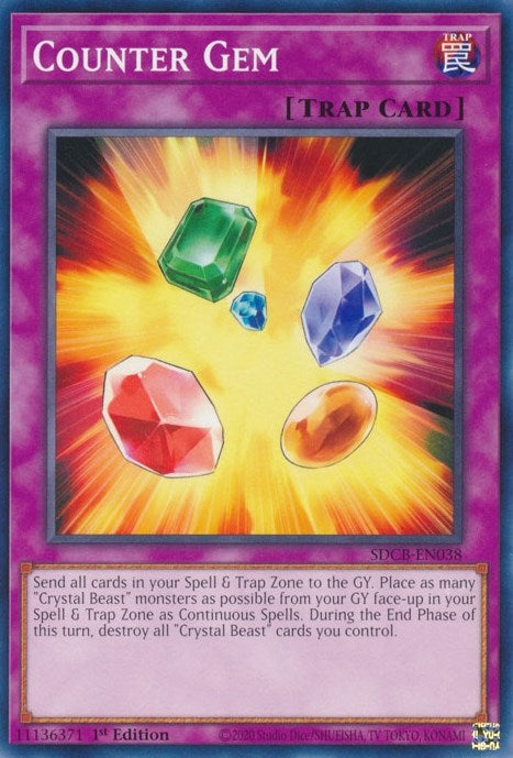 Counter Gem (38) (SDCB) - YuGiOh Single