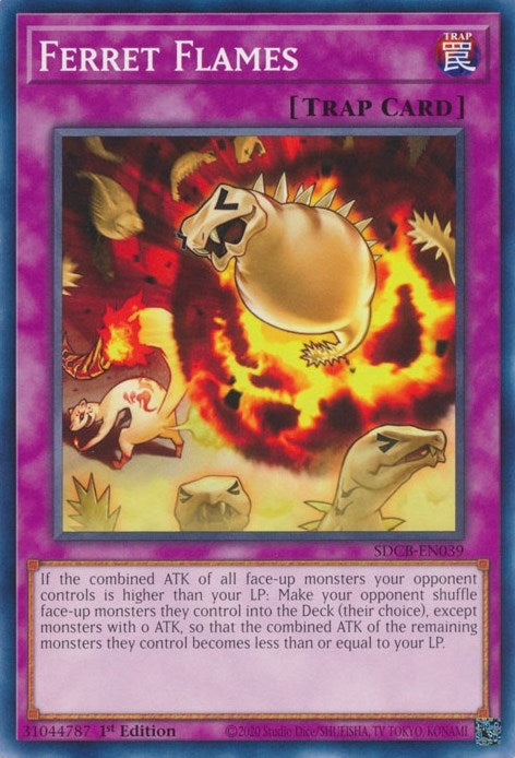 Ferret Flames (39) (SDCB) - YuGiOh Single