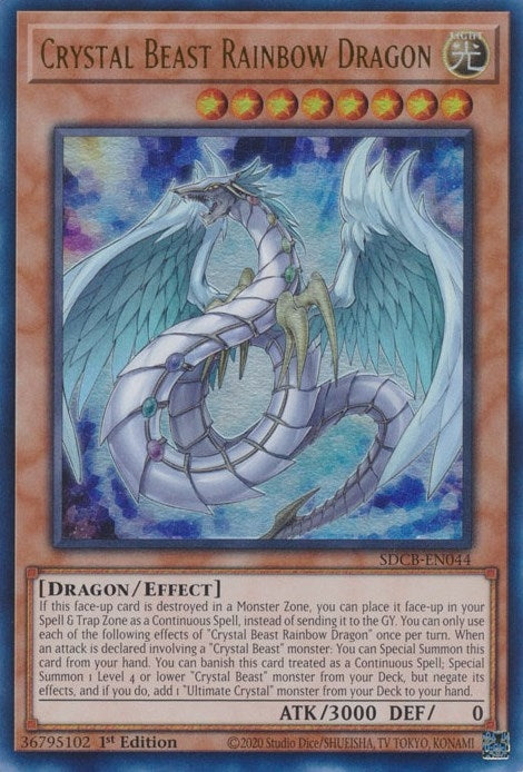 Crystal Beast Rainbow Dragon (44) (SDCB) - YuGiOh Single