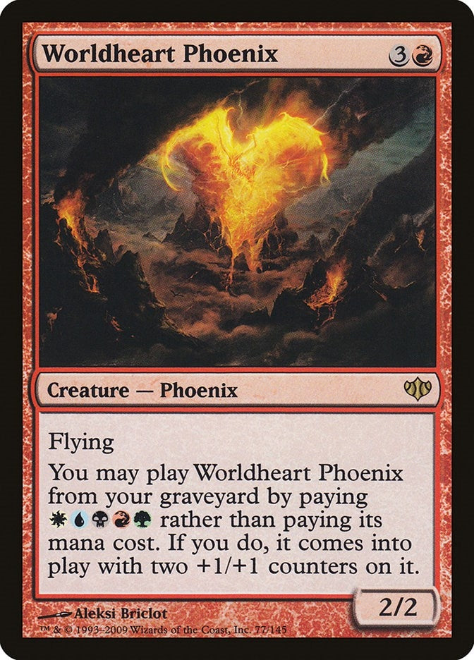 Worldheart Phoenix (77) [CON] - MTG Single