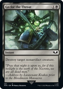 Go for the Throat (201) [40K] - MTG Single