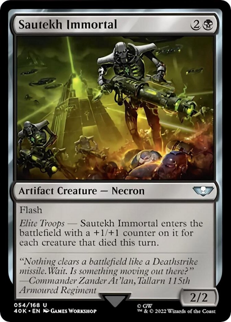 Sautekh Immortal (Surge Foil) (54) [40K] - MTG Single