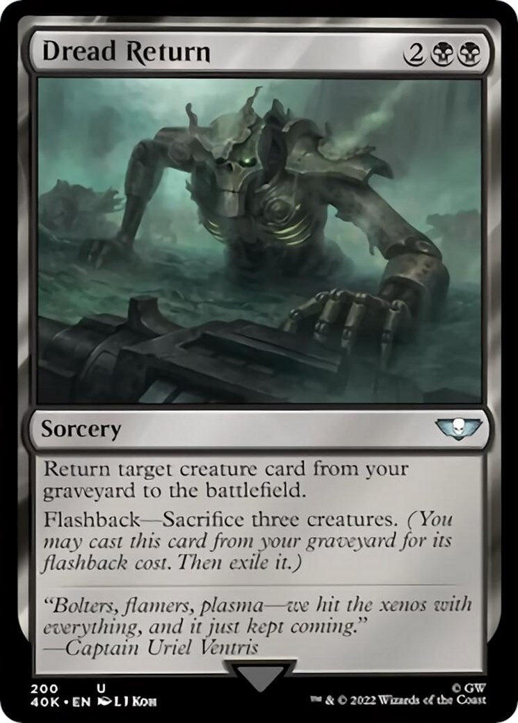 Dread Return (Surge Foil) (200) [40K] - MTG Single