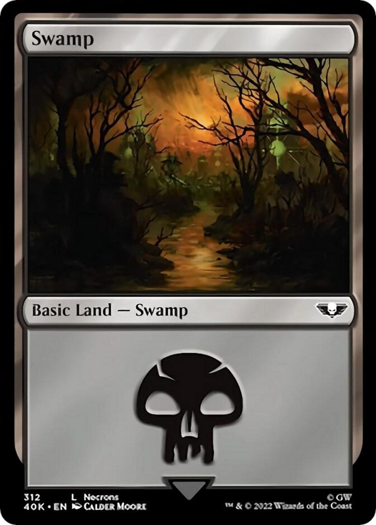 Swamp (312) (Surge Foil) (312) [40K] - MTG Single