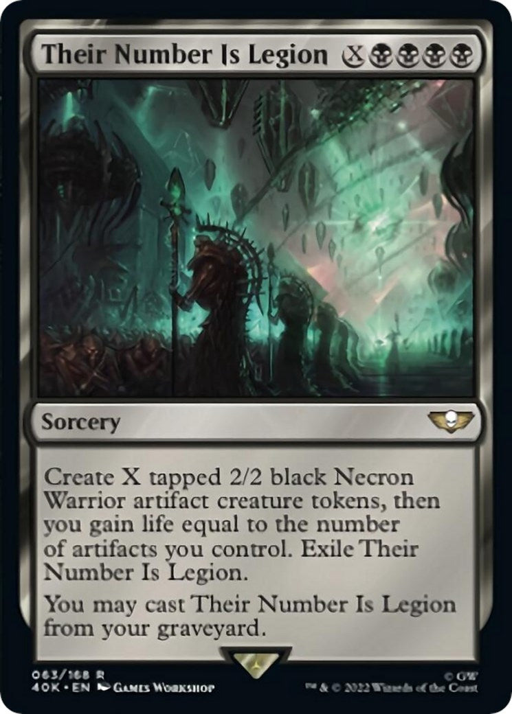 Their Number Is Legion (Surge Foil) (63) [40K] - MTG Single