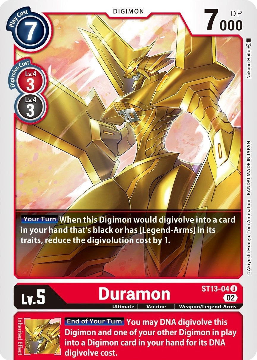 Duramon (1304) [ST-13] - Digimon Card Game Single