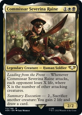 Commissar Severina Raine (Surge Foil) (112) [40K] - MTG Single