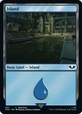 Island (307) (307) [40K] - MTG Single