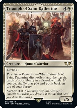 Triumph of Saint Katherine (17) [40K] - MTG Single